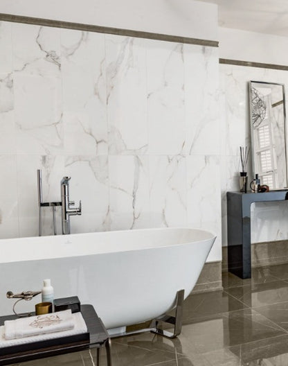 Carrelage Villeroy & Boch 60x60, effet marbre, finition brillant